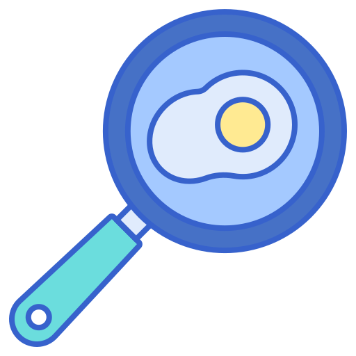 Frying pan Flaticons Lineal Color icon