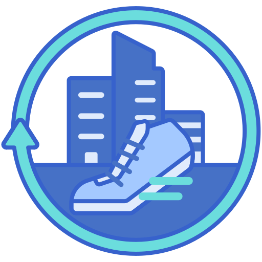 Running shoe Flaticons Lineal Color icon