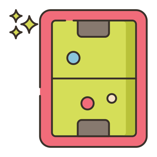 Air hockey Flaticons Lineal Color icon