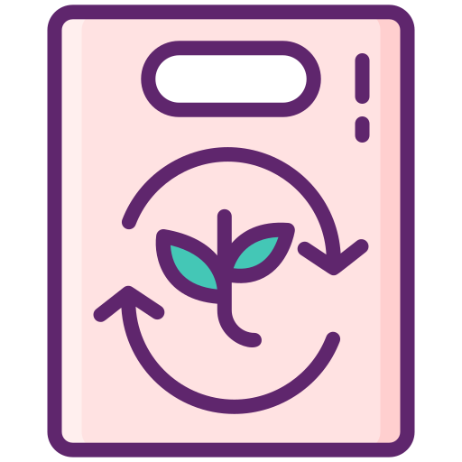 Eco bag Flaticons Lineal Color icon
