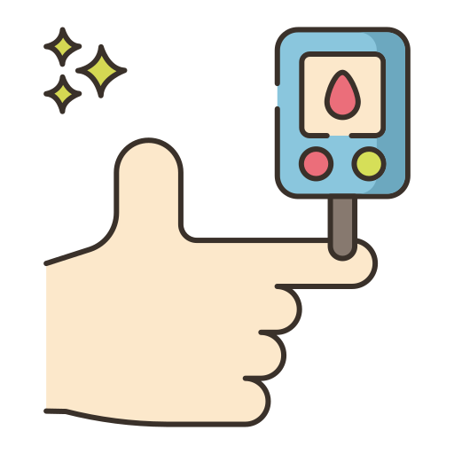 diabetes-test Flaticons Lineal Color icoon