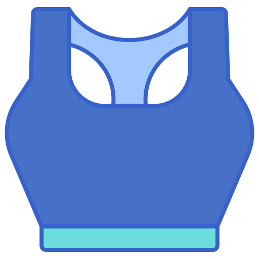 sujetador deportivo Flaticons Lineal Color icono