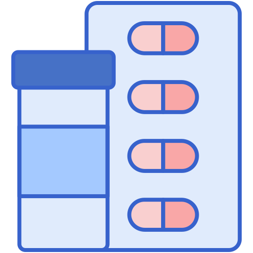 analgésico Flaticons Lineal Color icono