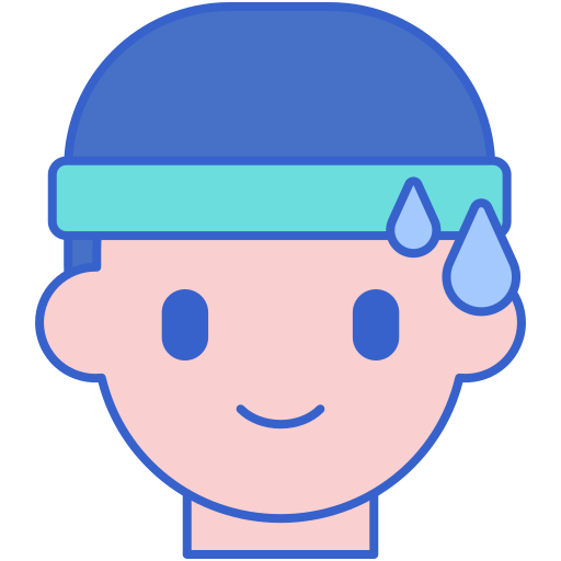 Headband Flaticons Lineal Color icon