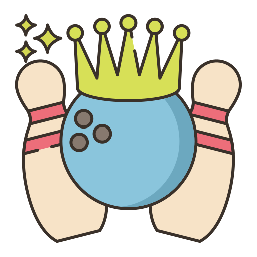 jeu de bowling Flaticons Lineal Color Icône