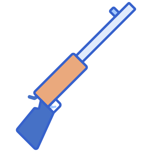 escopeta Flaticons Lineal Color icono