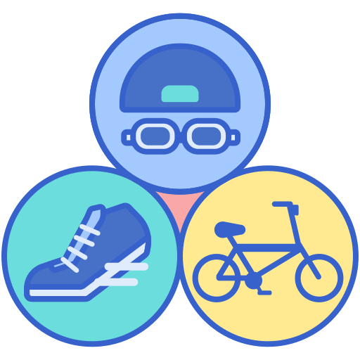 triatlon Flaticons Lineal Color icoon