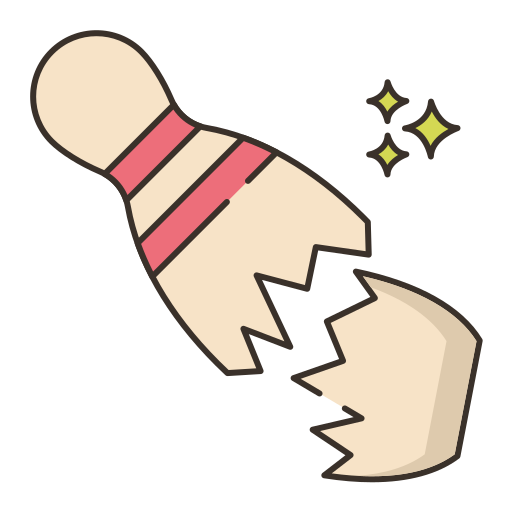 Bowling pin Flaticons Lineal Color icon