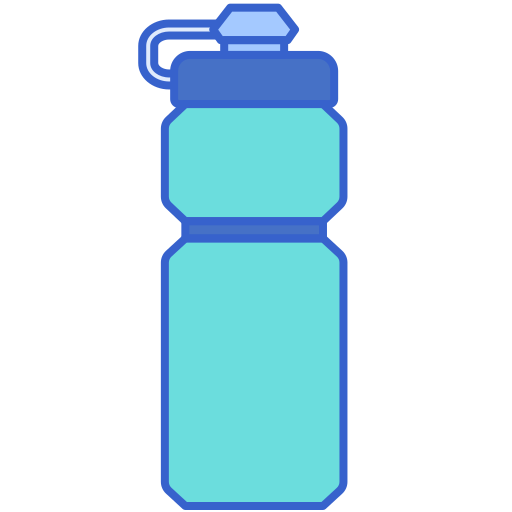 botella de agua Flaticons Lineal Color icono