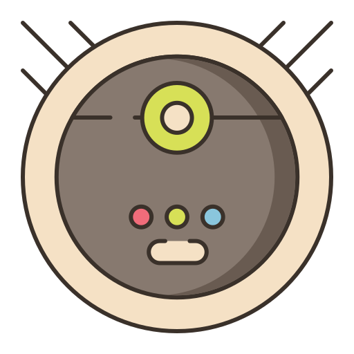 robotstofzuiger Flaticons Lineal Color icoon
