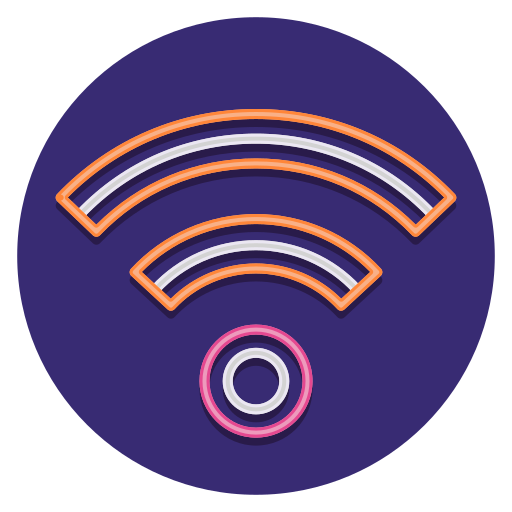 wifi Flaticons Flat Circular icona