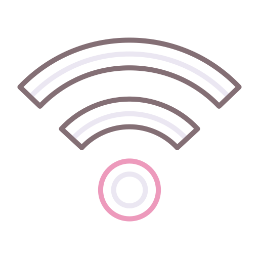 wifi Flaticons Lineal Color icona