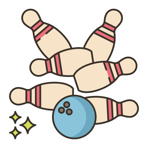 Bowling pin Flaticons Lineal Color icon
