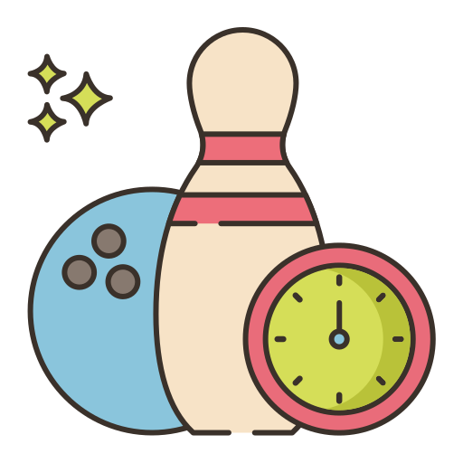 Bowling pins Flaticons Lineal Color icon