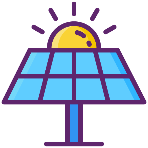 Solar energy Flaticons Lineal Color icon