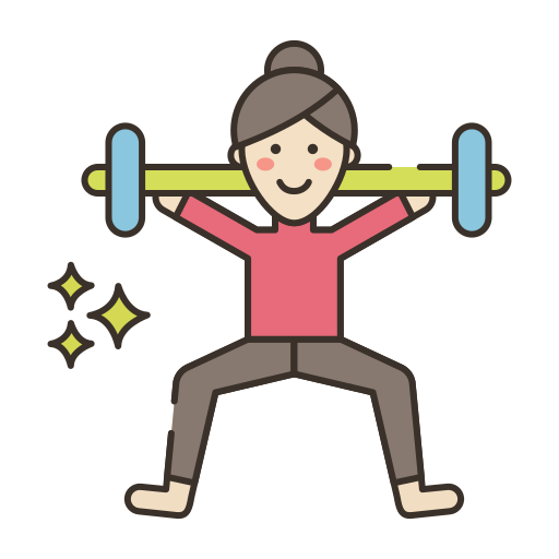 Weight lifting Flaticons Lineal Color icon