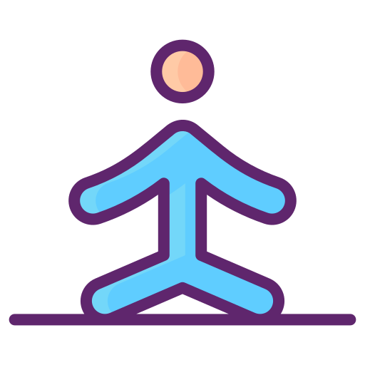 Yoga Flaticons Lineal Color icon
