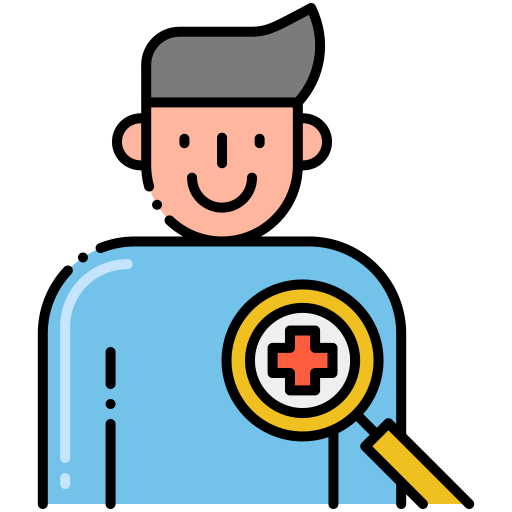 chechup médico Flaticons Lineal Color icono