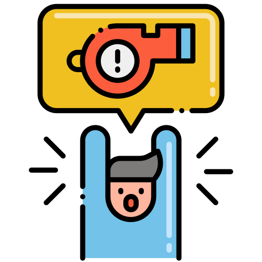 Whistle Flaticons Lineal Color icon