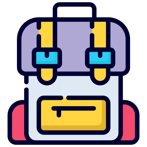 Backpack Generic Outline Color icon