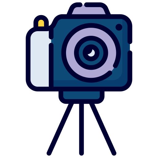 Camera tripod Generic Outline Color icon