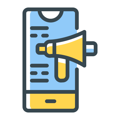 Mobile marketing Generic Color Omission icon