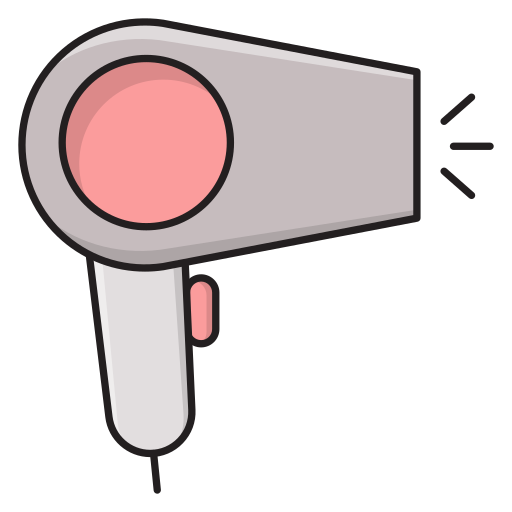 Hair dryer Vector Stall Lineal Color icon
