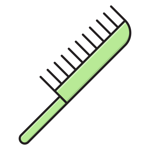 Comb Vector Stall Lineal Color icon