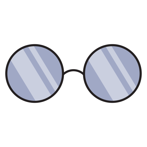 oculos escuros Vector Stall Lineal Color Ícone