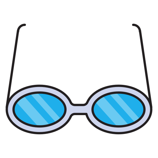 Eye wear Vector Stall Lineal Color icon