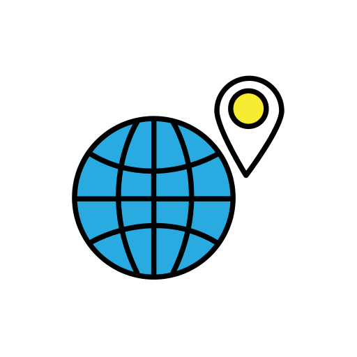 wereldbol Generic Outline Color icoon
