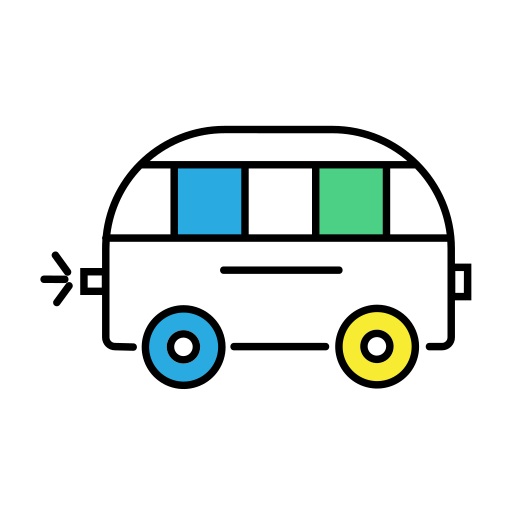スクールバス Generic Outline Color icon