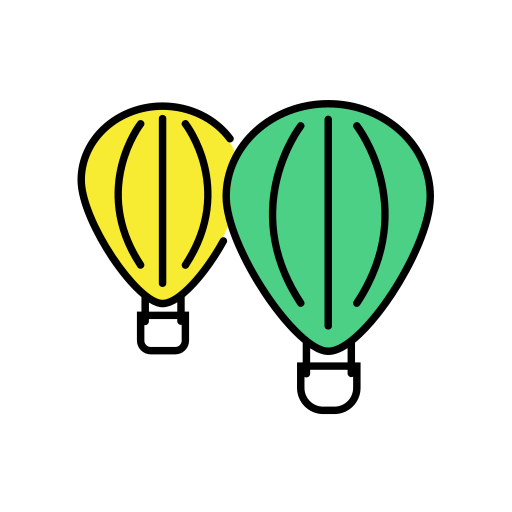 Air balloon Generic Outline Color icon