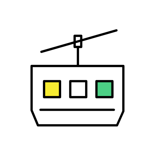 チェアリフト Generic Outline Color icon