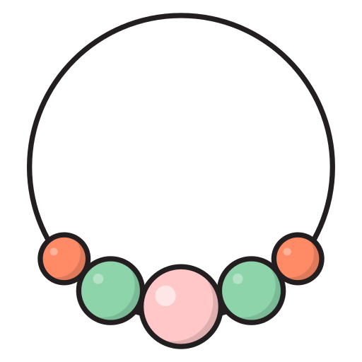 collar Vector Stall Lineal Color icono