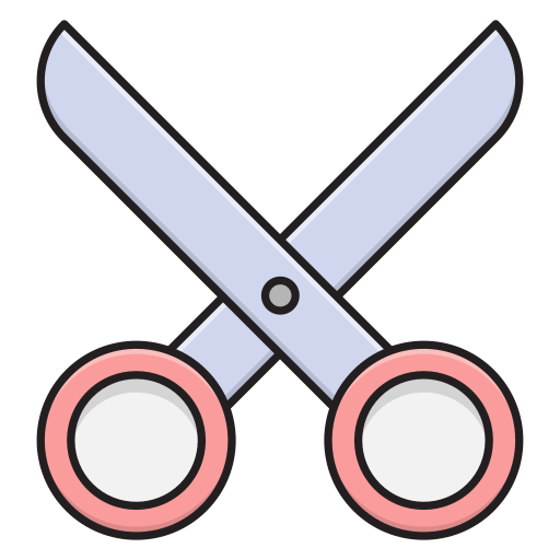 Scissors Vector Stall Lineal Color icon