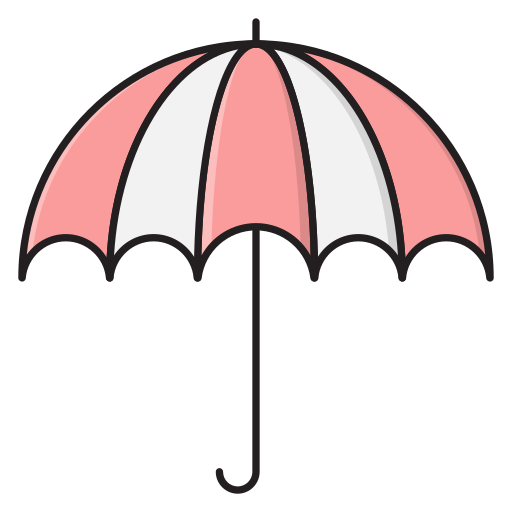 Umbrella Vector Stall Lineal Color icon