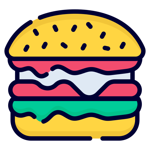 burger Generic Outline Color Icône