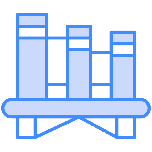 Book shelf Generic Blue icon