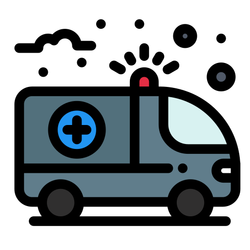 ambulance Flatart Icons Lineal Color Icône