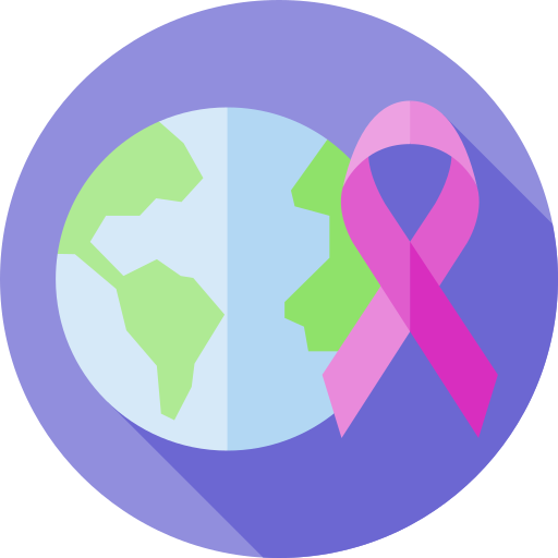 乳癌 Flat Circular Flat icon