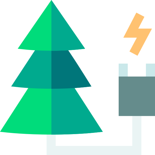 groene energie Basic Straight Flat icoon