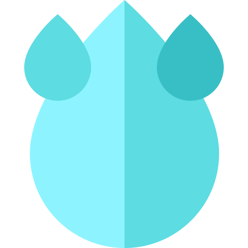 gota de agua Basic Straight Flat icono