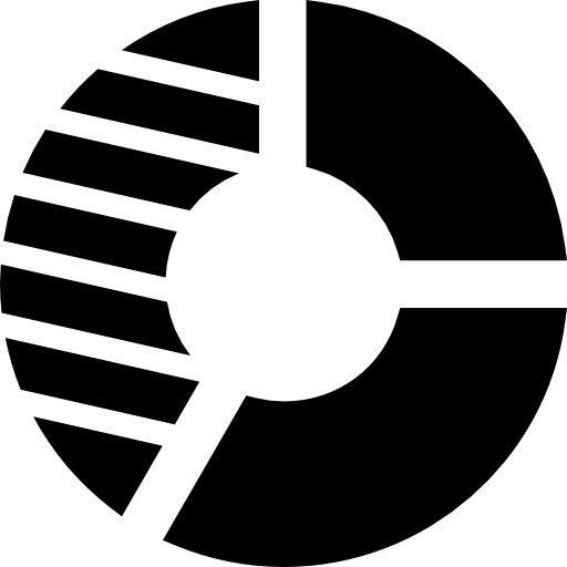 gráfico circular Dinosoft Fill icono