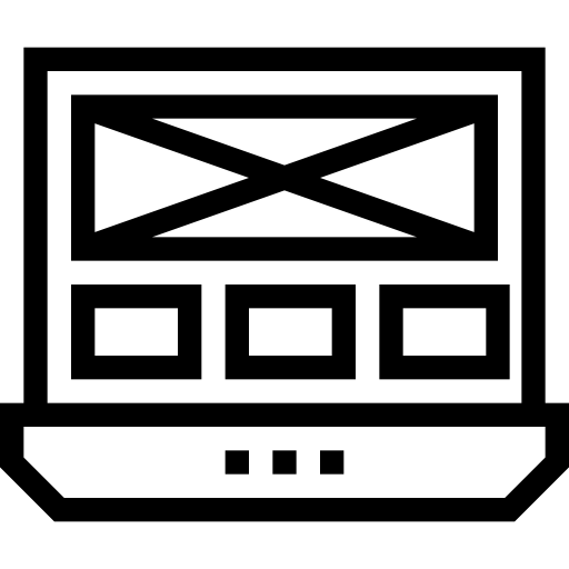 laptop Dinosoft Lineal ikona