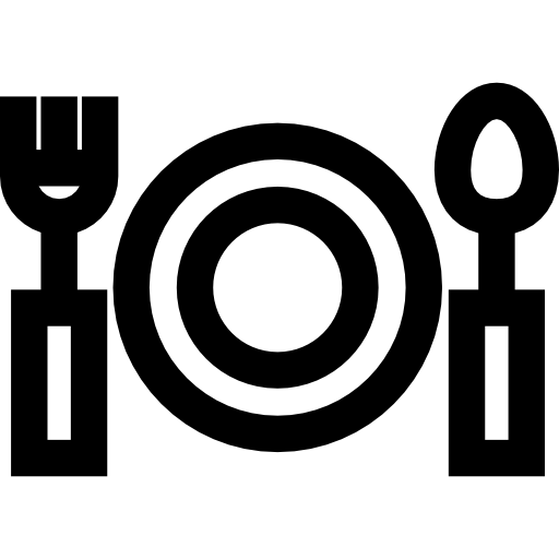 restaurant Basic Straight Lineal icoon