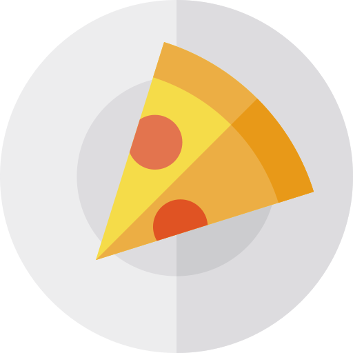 pizza Basic Straight Flat icono