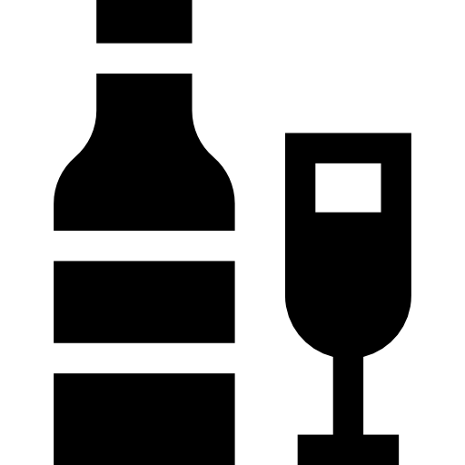 vinho Basic Straight Filled Ícone