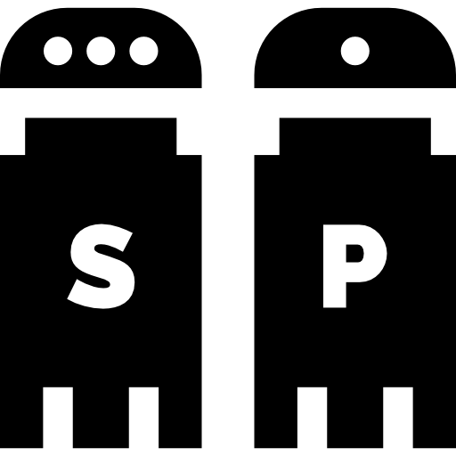 Salt and pepper Basic Straight Filled icon