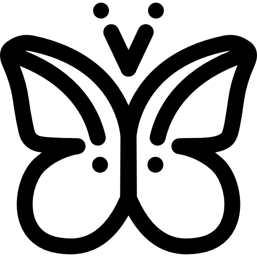 schmetterling Detailed Rounded Lineal icon